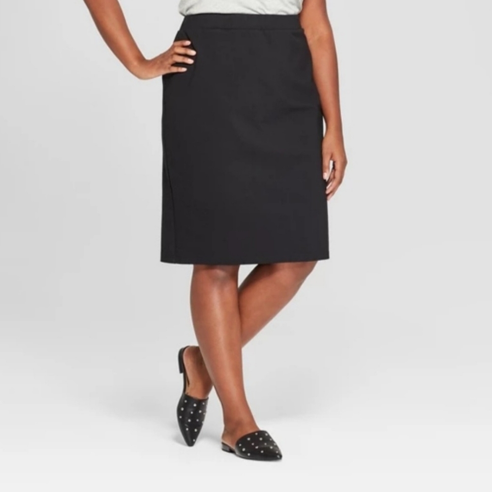 New Ava & Viv Ponte Pencil Skirt